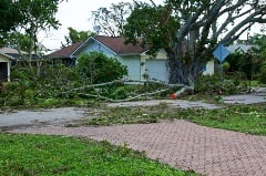 neighborhood storm damage